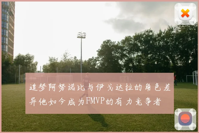追梦阿努诺比与伊戈达拉的角色差异他如今成为FMVP的有力竞争者